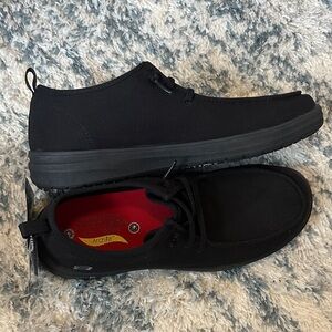 Skechers Men's Slip Resistant Black Sneakers